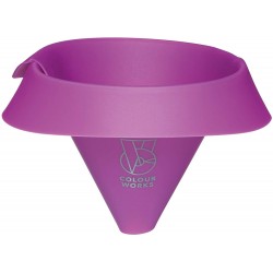 Colourworks Bright Purple Silicone Roll and Fold Funnel