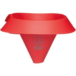 Colourworks Brights Red Silicone Roll and Fold Funnel
