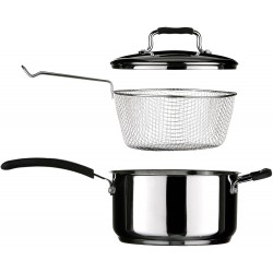 Premier Tenzo Chips Fry Pan, 22 cm - Stainless Steel