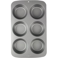 PME Non Stick Carbon Steel, 6 Cup Large Muffin Pan, Cup diameter 9.2 cm.