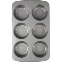 PME Non Stick Carbon Steel, 6 Cup Large Muffin Pan, Cup diameter 9.2 cm.