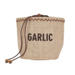 Natural Elements Hessian Garlic Bag