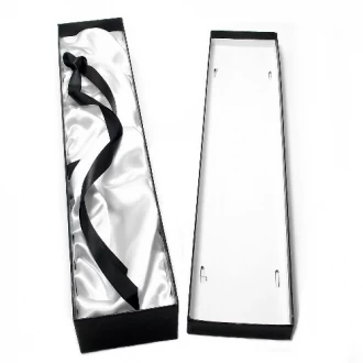 Rainbow Silk Lined Rose Box, Black