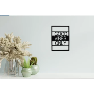 Zuri Good Vibes Only Metal Wall Art - Made in Kenya