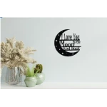 Zuri I love to the moon and back Metal Wall Art - Made in Kenya
