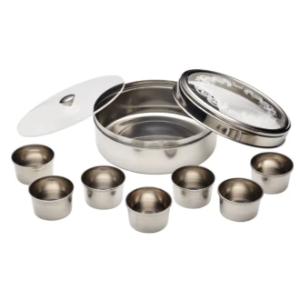 World Of Flavours Indian Stainless Steel Masala Dabba