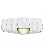Maxwell & Williams Vino Set of 6 Stemless White Wine Glasses, 400ml