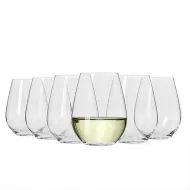 Maxwell & Williams Vino Set of 6 Stemless White Wine Glasses, 400ml