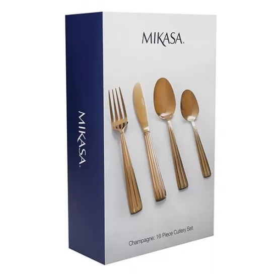 Mikasa Gold-Coloured Cutlery Set in Gift Box, Stainless Steel, 16 Pieces, MKCUTCHAMP16PC Shop quality Mikasa Gold-Coloured Cutlery Set in Gift Box, Stainless Steel, 16 Pieces in Kenya from vituzote.com Shop in-store or online and get countrywide delivery!