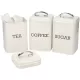 Shop quality Living Nostalgia Tea/Coffee/Sugar Canisters in Gift Box, Steel, Antique Cream in Kenya from vituzote.com Shop in-store or online and get countrywide delivery!