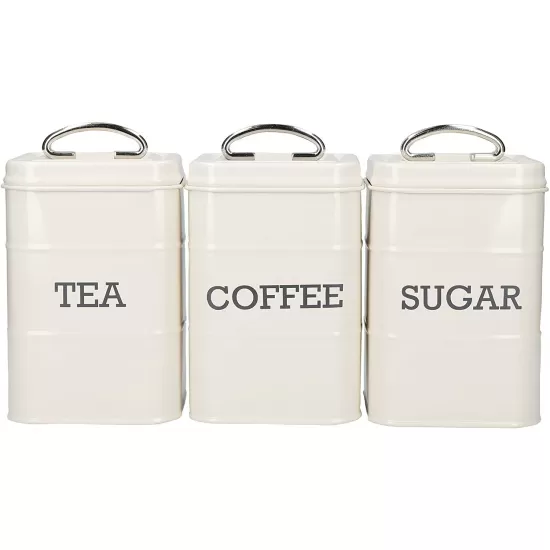Shop quality Living Nostalgia Tea/Coffee/Sugar Canisters in Gift Box, Steel, Antique Cream in Kenya from vituzote.com Shop in-store or online and get countrywide delivery!