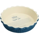 Home Made Fluted Round Pie Dish, 26cm diameter by 6cm height
