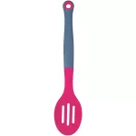 Colourworks Slotted Spoon, Silicone, Raspberry, 27 cm