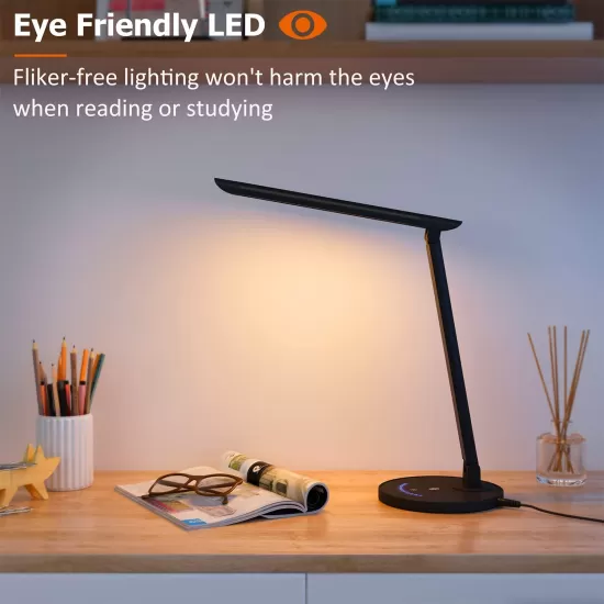 TaoTronics LED Desk Dimmable Office Lamp + USB Charging + 5 Lighting Mode + 7 Brightness Levels, Touch Control, TT-DL13BLK Shop quality TaoTronics LED Desk Dimmable Office Lamp + USB Charging + 5 Lighting Mode + 7 Brightness Levels, Touch Control in Kenya from vituzote.com Shop in-store or online and get countrywide delivery!