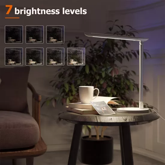 TaoTronics LED Desk/Table Lamps, Dimmable Office Lamp + USB Charging Port + 5 Lighting Modes + 7 Brightness Levels, Touch Control, TT-DL13SLV Shop quality TaoTronics LED Desk/Table Lamps, Dimmable Office Lamp + USB Charging Port + 5 Lighting Modes + 7 Brightness Levels, Touch Control in Kenya from vituzote.com Shop in-store or online and get countrywide delivery!