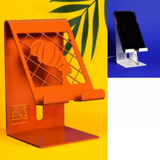 Zuri Desk Mobile Phone Holder (Steel) – Orange Design, PHAWO Shop quality Zuri Desk Mobile Phone Holder (Steel) – Orange Design in Kenya from vituzote.com Shop in-store or online and get countrywide delivery!