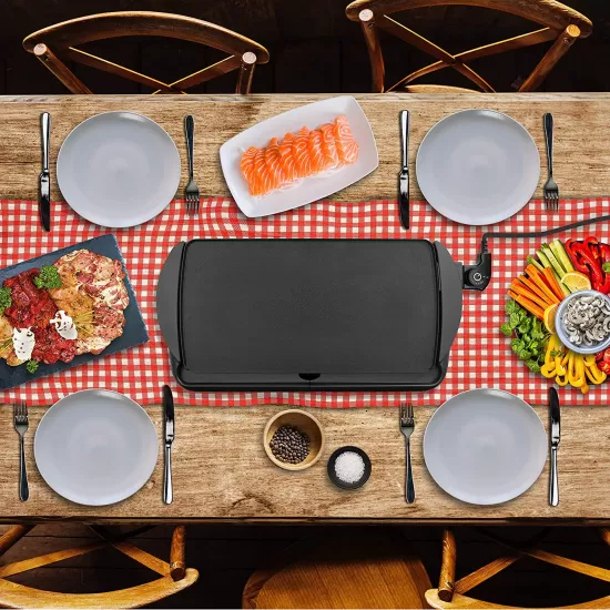 Shop quality Duronic Electric Non-Stick Grill Pan Griddle - 52x27cm in Kenya from vituzote.com Shop in-store or online and get countrywide delivery!