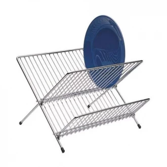 Kitchen Craft Small Collapsible 2-tier Dish Drainer Rack, Small