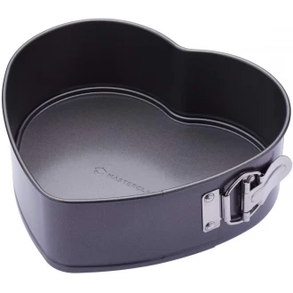 Master Class Heart Shaped Cake Tin - 9 Inch Springform Cake Tin with Loose Base and Non Stick Coating
