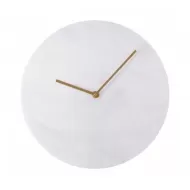 Premier Lamonte White Marble Wall Clock