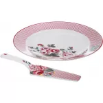 Premier Pippa Cake Plate and Slice, Multi-Colour
