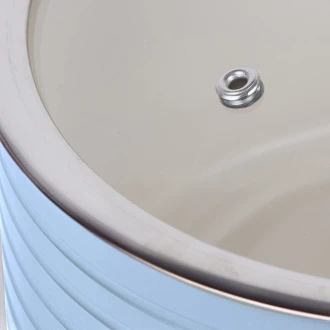 Swan Retro Pan Set with Easy Clean Non-Stick Ceramic Coating, Aluminium, Blue, 5 Piece
