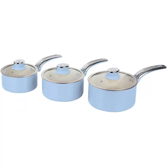 Shop quality Swan Retro Pan Set with Easy Clean Non-Stick Ceramic Coating, Aluminium, Blue, 5 Piece in Kenya from vituzote.com Shop in-store or online and get countrywide delivery!