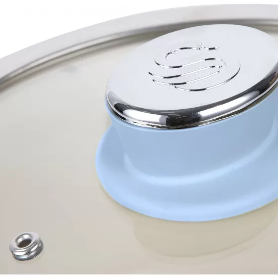 Shop quality Swan Retro Pan Set with Easy Clean Non-Stick Ceramic Coating, Aluminium, Blue, 5 Piece in Kenya from vituzote.com Shop in-store or online and get countrywide delivery!