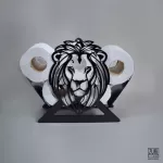 Zuri Lion Design Toilet Roll Holder ( Up to 7 Rolls)
