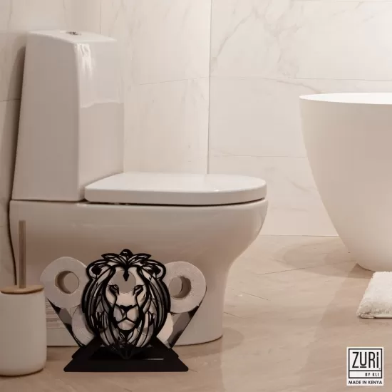 Zuri Lion Design Toilet Roll Holder ( Up to 7 Rolls), THL1B Shop quality Zuri Lion Design Toilet Roll Holder ( Up to 7 Rolls) in Kenya from vituzote.com Shop in-store or online and get countrywide delivery!