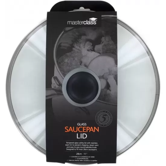 Masterclass Tempered Glass Saucepan Lid, 28cm (11"), MCGLLID28 Shop quality Masterclass Tempered Glass Saucepan Lid, 28cm (11") in Kenya from vituzote.com Shop in-store or online and get countrywide delivery!