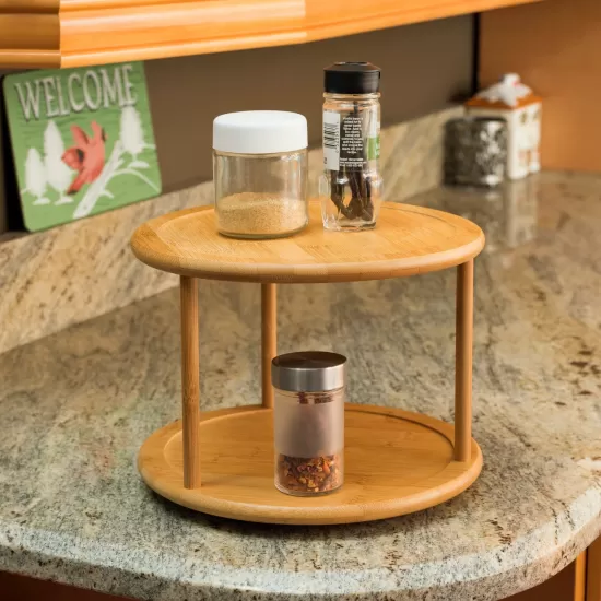 Home Basics 2 Tier Bamboo Lazy Susan, BH01852-1 Shop quality Home Basics 2 Tier Bamboo Lazy Susan in Kenya from vituzote.com Shop in-store or online and get countrywide delivery!