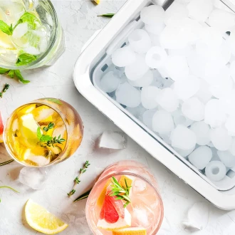 Duronic Ice Maker, Automatic Ice Cube Machine, 1.5L Water Tank -  Make 12kg/26.5lbs per 24 Hours, 600g Ice Basket 120W, Soft Touch Control