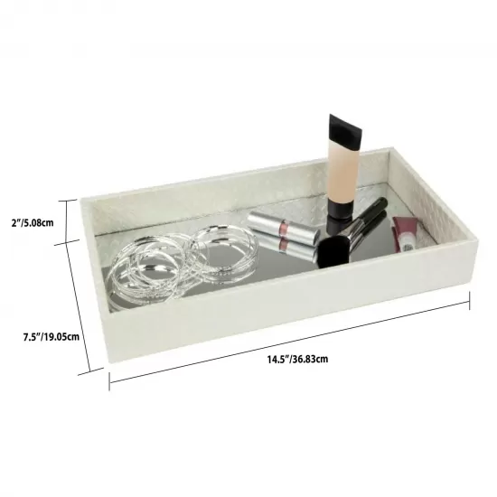 Home Basics Leather Vanity Tray, Ivory, ST49551 Shop quality Home Basics Leather Vanity Tray, Ivory in Kenya from vituzote.com Shop in-store or online and get countrywide delivery!