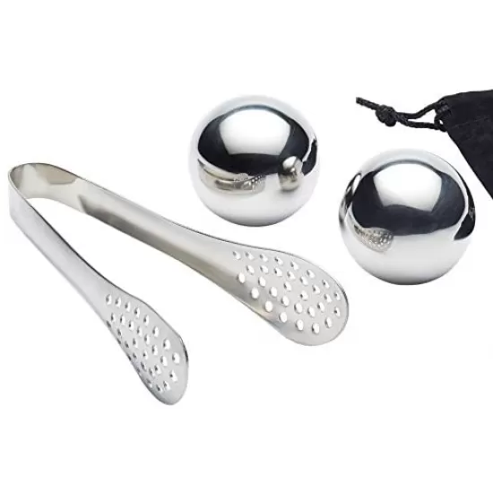 Shop quality BarCraft Ice Ball Set, Stainless Steel, Pack of 2 Reusable Ice Cubes with Tongs and Storage Bag in Kenya from vituzote.com Shop in-store or online and get countrywide delivery!