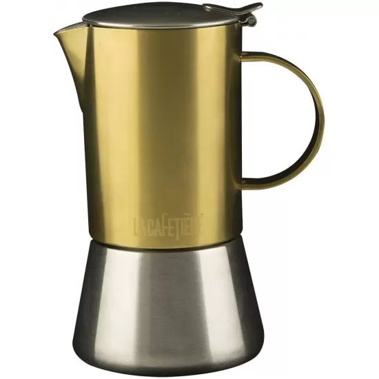 Shop quality La Cafetière Edited Induction-Safe 4-Cup Brushed Gold Stovetop Moka Pot Espresso Maker, 200 ml in Kenya from vituzote.com Shop in-store or online and get countrywide delivery!
