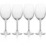 Mikasa Julie Luxury Lead Crystal White Wine Glasses, 468 ml - Clear (Set of 4)