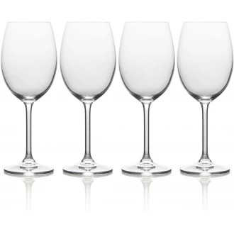 Mikasa Julie Luxury Lead Crystal White Wine Glasses, 468 ml - Clear (Set of 4)