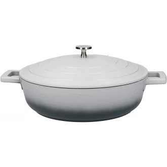 Master Class Shallow 4 Litre Casserole Dish with Lid - Ombre Grey