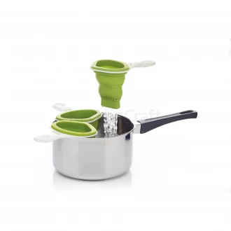 Healthy Eating Portion Pasta Basket ( Collapsible & Silicone & Heat Resistent) 