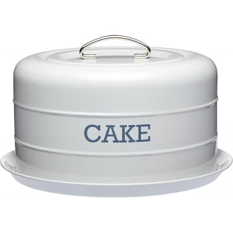 Living Nostalgia French Grey Domed Cake Tin