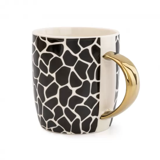 Candlelight Animal Luxe Barrel Mug with Giraffe Print with Gold Handle, 637157 Shop quality Candlelight Animal Luxe Barrel Mug with Giraffe Print with Gold Handle in Kenya from vituzote.com Shop in-store or online and get countrywide delivery!