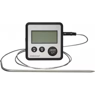 Kitchen Craft Digital Food Thermometer and Kitchen Timer with Probe for Meat, Sugar, Jam and More