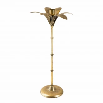 Candlelight Gold Palm Tree shaped Candle Holder - 42 cm Tall