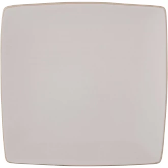 Mikasa Gourmet Ceramic Square Dinner Plate, White - 27 cm (10½ Inch)
