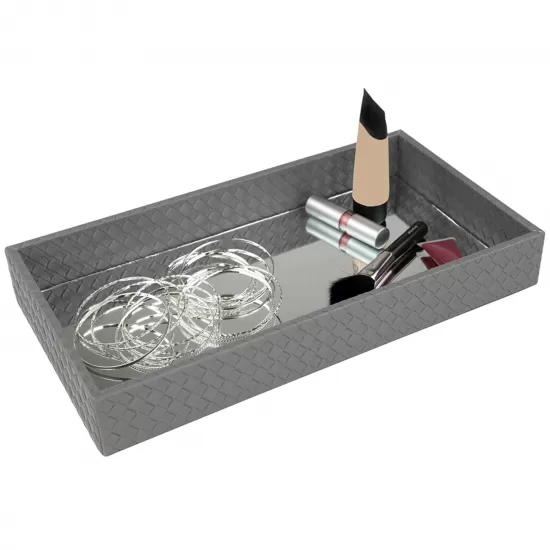 Home Basics Decorative Vanity Tray with Mirror, Chrome, ST49552 Shop quality Home Basics Decorative Vanity Tray with Mirror, Chrome in Kenya from vituzote.com Shop in-store or online and get countrywide delivery!