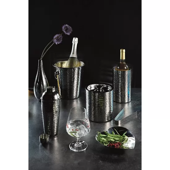 BarCraft Hammered-Steel Sparkling Wine & Champagne Bucket with Ring Handles, BCCHAMBUCHAM Shop quality BarCraft Hammered-Steel Sparkling Wine & Champagne Bucket with Ring Handles in Kenya from vituzote.com Shop in-store or online and get countrywide delivery!