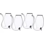 BarCraft Liqueur/Port Sippers in Gift Box, Glass, 90 ml, Set of 4