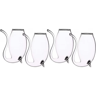 BarCraft Liqueur/Port Sippers in Gift Box, Glass, 90 ml, Set of 4