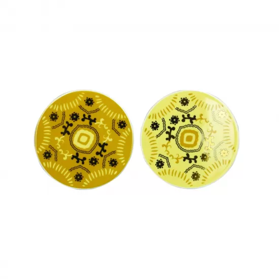 Candlelight Bohemian Assorted Ceramic Coasters Ochre and Gold 10cm (Sold Per Piece), 612529 Shop quality Candlelight Bohemian Assorted Ceramic Coasters Ochre and Gold 10cm (Sold Per Piece) in Kenya from vituzote.com Shop in-store or online and get countrywide delivery!